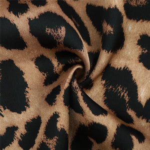 Leopard V Neck Elegant Top